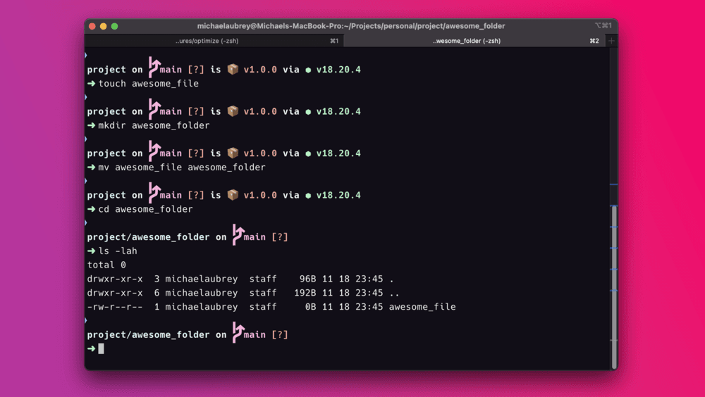 Terminal Command Basics